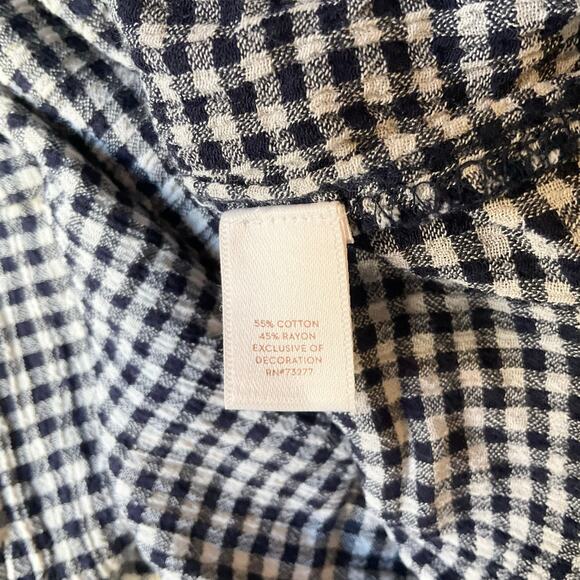 Lauren Conrad Women Maxi Dress Size M Gingham Halter Casual Checked Back White - Picture 6 of 7